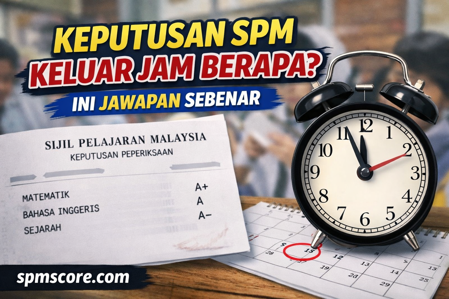 Keputusan SPM Keluar Jam Berapa