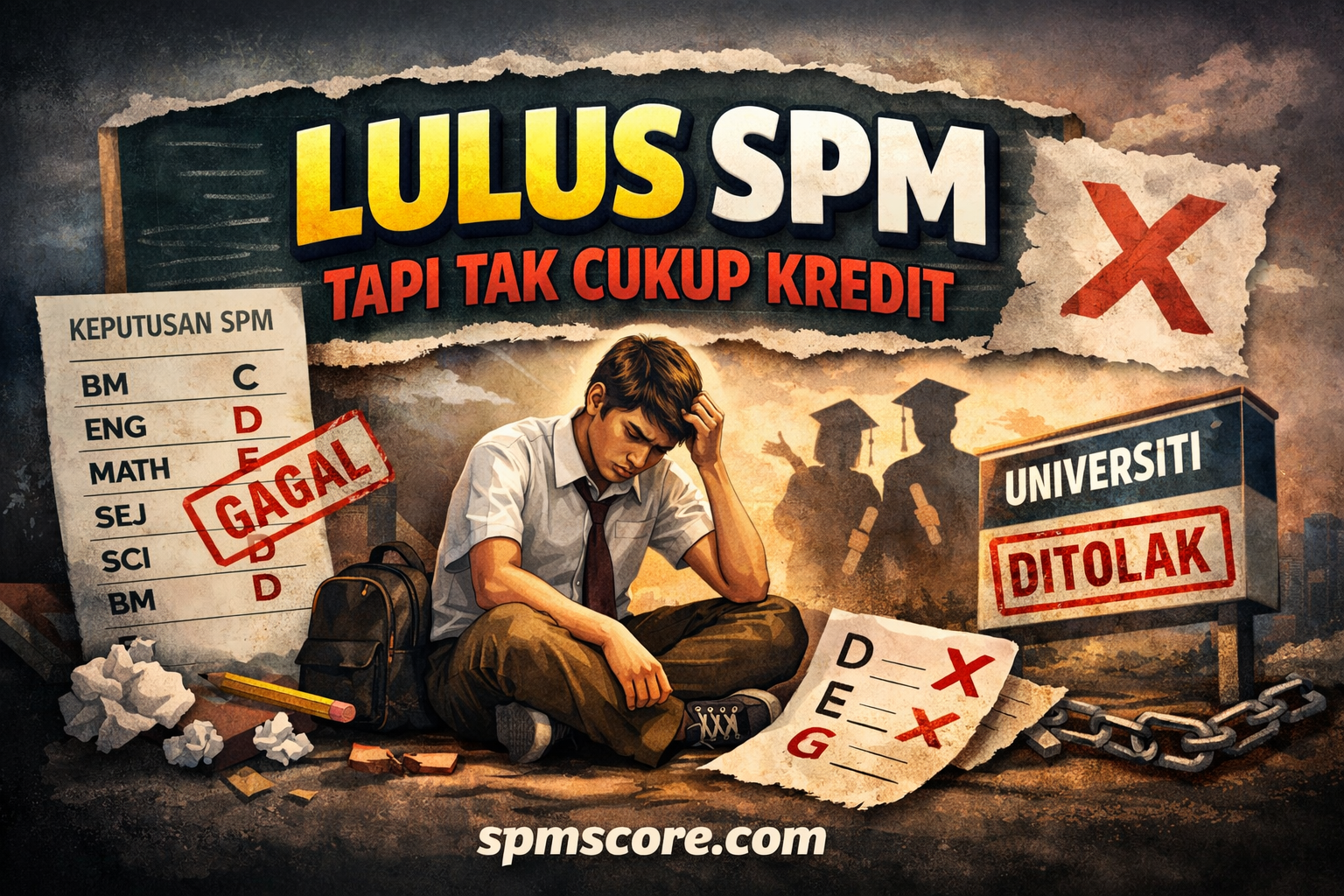 Lulus SPM Tapi Tak Cukup Kredit
