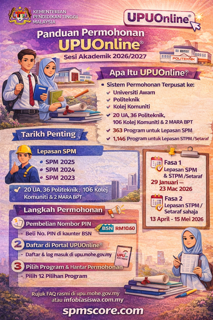 Panduan Lengkap Permohonan UPUOnline