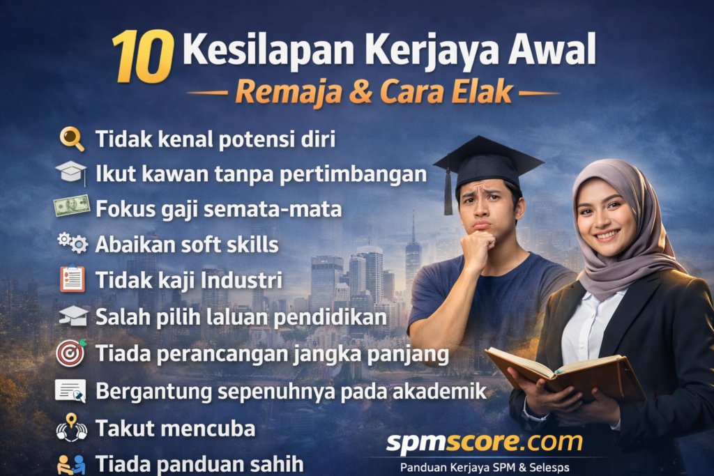 10 Kesilapan Kerjaya Awal Yang Sering Dilakukan Remaja & Cara Elak
