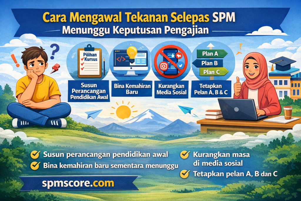 Cara Mengawal Tekanan Selepas SPM Menunggu Keputusan Pengajian