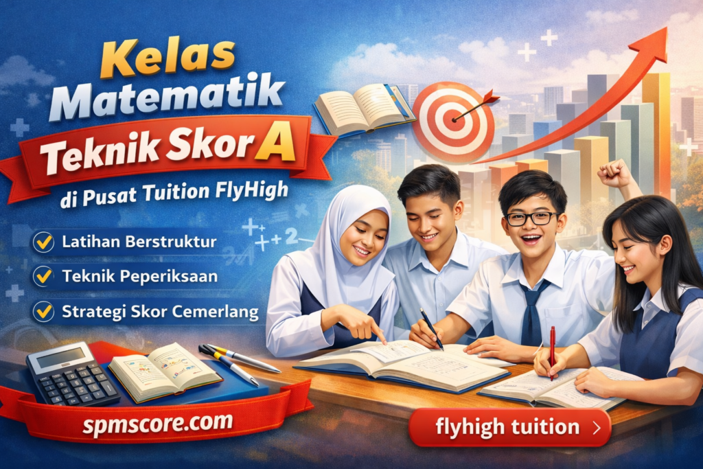 Kelas Matematik Skor A di Pusat Tuition FlyHigh
