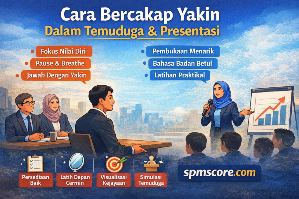 Seni Komunikasi: Cara Bercakap Yakin Dalam Temuduga & Presentasi