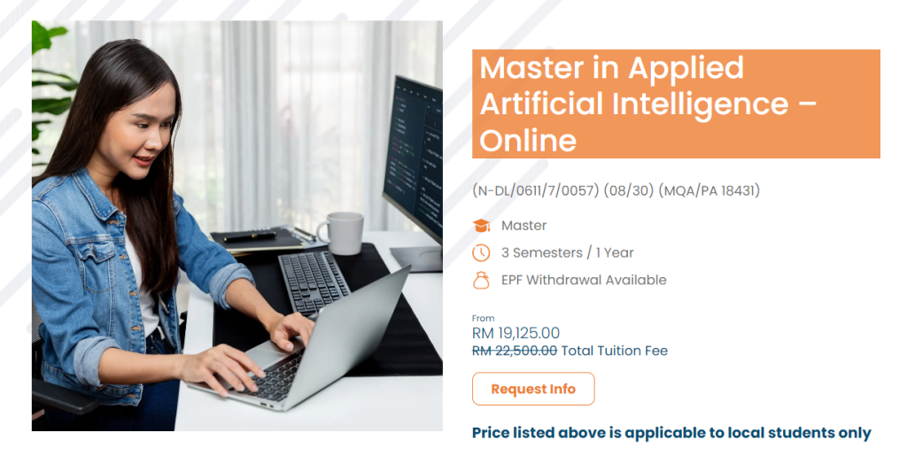 Master of Applied Artificial Intelligence Online – UNITAR