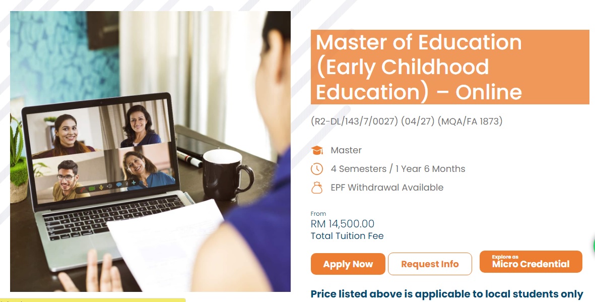 Master of Education (Early Childhood Education) di UNITAR