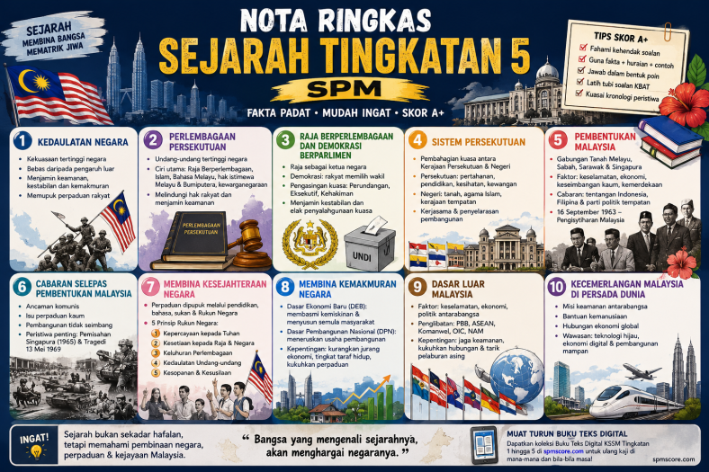 Nota Ringkas Sejarah (Tingkatan 5 SPM)