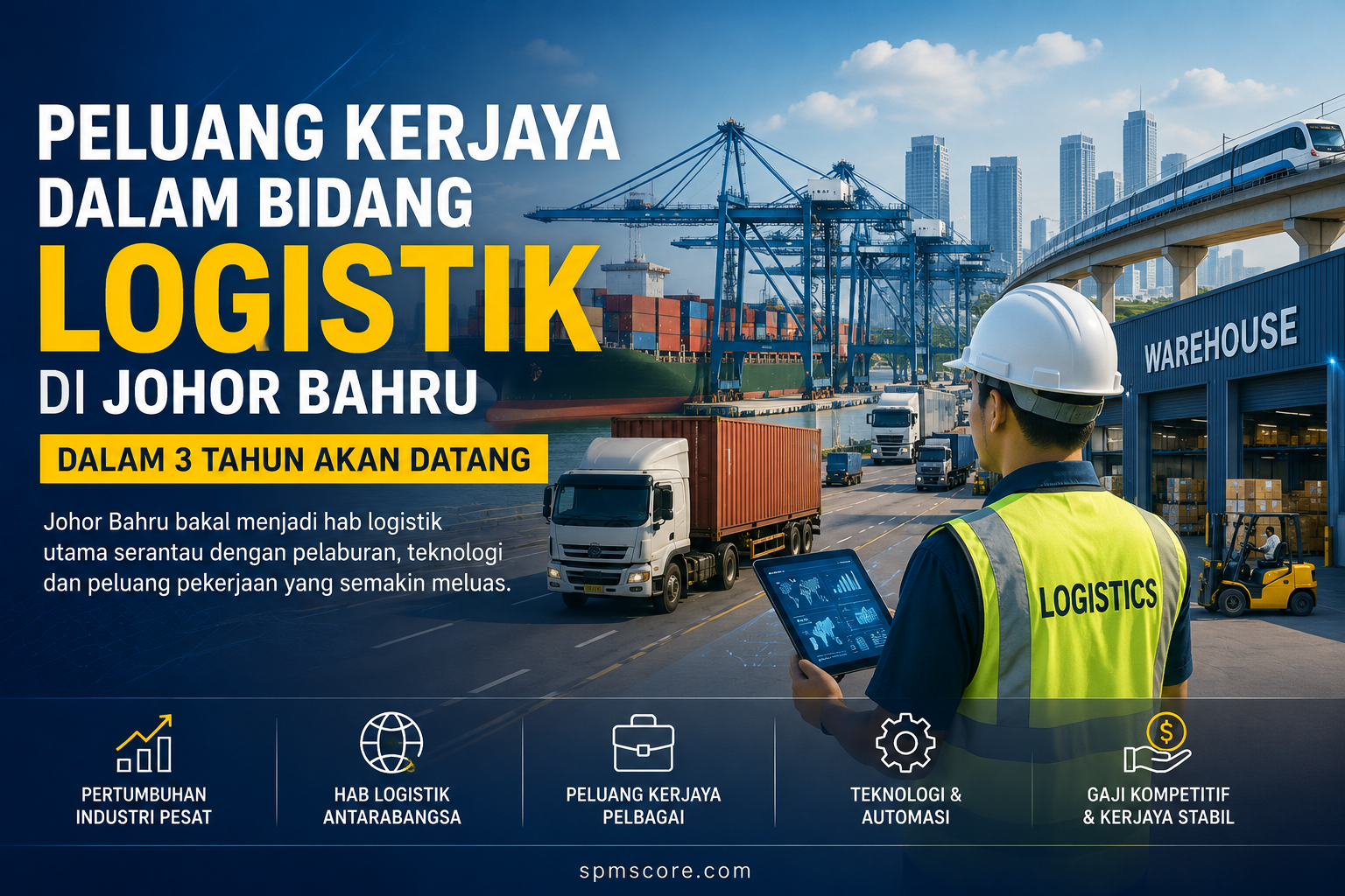 Peluang Kerjaya Dalam Bidang Logistik di Johor Bahru Dalam Tempoh 3 Tahun Akan Datang