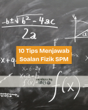 10 Tips Menjawab Soalan Fizik SPM