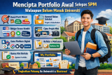 Bagaimana Mencipta Portfolio Awal Walaupun Belum Masuk Universiti
