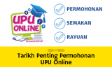 Panduan Tarikh Penting Permohonan UPU Sesi 2024/2025
