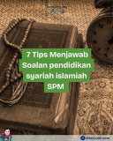 7 tips menjawab soalan pendidikan syariah islamiah SPM